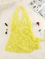 cheap Super Sale-Women&#039;s Lace Dress Sheath Dress Strap Dress Mini Dress Black Yellow Wine Sleeveless Pure Color Backless Spring Summer Halter Hot