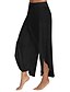 cheap Pants-Elegant Mid Waist Women&#039;s Culottes in Solid Colors