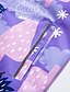 abordables Vestes &amp; Manteaux pour Filles-Manteau Enfants Fille Manches Longues Vert Bleu Violet Poche Floral Plein Air Vacances Coton Actif basique 3-10 ans / L&#039;autume / L&#039;hiver
