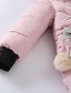cheap Girls&#039; Jackets &amp; Coats-Girls&#039; 3D Animal Coat Down Coat Long Sleeve Fall Winter Active Adorable Polyester Toddler 2-6 Years Street Vacation Regular Fit