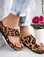 cheap Women&#039;s Slippers &amp; Flip-Flops-Women&#039;s Sandals Flat Sandals Orthopedic Sandals Bunion Sandals Outdoor Slippers Outdoor Daily Beach Solid Color Leopard Summer Flat Heel Open Toe Casual Minimalism PU Leather Faux Leather Loafer