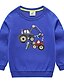 cheap Boys&#039; Tees &amp; Blouses-Kids Boys&#039; Sweatshirt Long Sleeve Green Blue White Cartoon Indoor Outdoor Cotton Cool Daily 2-13 Years / Fall / Winter