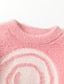 preiswerte T-Shirts &amp; Blusen für Mädchen-Kinder Mädchen Pullover Langarm Rosa Beige Grafik Schulanfang Täglich Innen Täglich nette Art 2-8 Jahre / Herbst / Winter