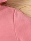 preiswerte Kleider für Mädchen-Kinder Baby Wenig Mädchen Kleid Punkt Alltag Täglich Patchwork Rosa Baumwolle Langarm nette Art Süß Kleider Herbst Frühling Lose 2-6 Jahre