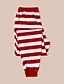 cheap Family Look Sets-Family Look Pajamas Christmas Gifts Striped Deer Letter Patchwork Red Long Sleeve Daily Matching Outfits / Fall / Winter / Cute / Print
