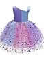 cheap Girls&#039; Dresses-Kids Little Girls&#039; Dress Color Block Casual Daily A Line Dress Sequins Purple Yellow Midi Sleeveless Casual Cute Dresses Fall Regular Fit 3-10 Years