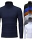 cheap Men&#039;s Shirts-Men&#039;s T shirt Tee Shirt Turtleneck Graphic Solid Colored White Black Blue Light gray Dark Gray Long Sleeve Plus Size Daily Weekend Slim Tops Cotton Basic Muscle / Fall