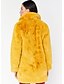 cheap Furs &amp; Leathers-Women&#039;s Faux Fur Coat Regular Fur Collar Coat White Black Pink Yellow Fuchsia Stylish Christmas Fall Open Front Turndown Regular Fit S M L XL XXL 3XL / Warm