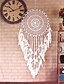 billige Drømmefanger-drømmefanger håndlaget gave fjærkrok blomst vindklokke ornament veggheng dekor kunst boho stil 40x120cm/16&#039;&#039;x47&#039;&#039;