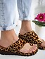 cheap Women&#039;s Slippers &amp; Flip-Flops-Women&#039;s Sandals Flat Sandals Orthopedic Sandals Bunion Sandals Outdoor Slippers Outdoor Daily Beach Solid Color Leopard Summer Flat Heel Open Toe Casual Minimalism PU Leather Faux Leather Loafer