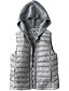 cheap Down&amp; Parkas-Women&#039;s Vest Fall Winter Street Daily Going out Regular Coat Warm Breathable Regular Fit Casual Jacket Sleeveless Full Zip Pocket Solid Color Blushing Pink Gray Khaki