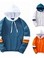 economico Abbigliamento uomo-Per uomo Felpa con cappuccio Rimborsate Tasche Con cappuccio Medio spessore Primavera &amp; Autunno Blu Arancione Bianco
