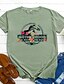 abordables T-shirts-la maternité des femmes est une promenade dans le parc t-shirt vintage jurassique dinosaure maman fleurs t-shirts graphiques top vert xl
