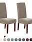 abordables Housses de Protection-Housse de chaise de salle à manger housse de siège de chaise extensible doux uni couleur unie durable lavable protecteur de meubles pour salle à manger fête