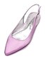 cheap Sandals-Women&#039;s Wedding Shoes Plus Size Bridal Shoes Flat Heel Slingback Heel Pointed Toe Minimalism Satin Buckle Black White Ivory