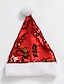 preiswerte Hüte-Damen Mütze / Slouchy Pailletten Strick Weihnachten Party Alltagskleidung Rot Grün Einfarbig Hut / Grundlegend / Herbst / Winter