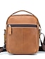 cheap Handbags &amp; Totes-Men&#039;s Bags Cowhide Shoulder Strap Shoulder Messenger Bag Crossbody Bag Zipper Daily Office &amp; Career Messenger Bag Dark Brown Black Coffee