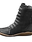 cheap Boots-Women&#039;s Boots Flat Heel Mid Calf Boots Booties Ankle Boots Casual Daily Winter Wine Gray Black