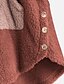 billige Hoodies &amp; Sweatshirts-Dame Sweatshirt bluse Frontlomme Basale Sherpa Fleece Bodystocking Lyserød Grøn Grå Afslappet Overdimensionerede Langærmet Fleece