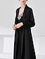 cheap Sleep &amp; Lounge-Women&#039;s 2 Pieces Pajamas Robes Gown Nightgown Sets Simple Fashion Comfort Pure Color Polyester Home Daily Bed Breathable Gift Long Sleeve Basic Dress Fall Light Pink Black