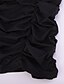 cheap Super Sale-Women&#039;s Black Dress Mini Dress Black Pure Color Sleeveless Spring Summer Ruched Hot Cold Shoulder Party 2022 S M L XL XXL 3XL