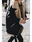 abordables Vêtements Femme-Femme Veste énorme Fermeture éclair Classique simple Col de Chemise Printemps &amp; Automne Standard Rouge Foncé Noir Grise