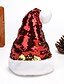 abordables Sombreros-Mujer Gorro / Slouchy Lentejuelas De Punto Navidad Fiesta Uso Diario Rojo Verde Color puro Sombrero / Básico / Otoño / Invierno