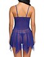 cheap At Home-Women&#039;s Lace Super Sexy Babydoll &amp; Slips Nightwear Solid Colored Navy / Purple / Wine S M L