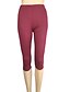 abordables Leggings para Mujer-Mujer Casual Deportes Cintura elástica Polainas pantalones cortos capri Pantalones cortos con glúteos Medio corto Pantalones Elástico Diario Yoga Mezcla de Algodón Alta cintura Ligero Deportes Delgado