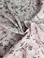 abordables T-shirts-Mujer Blusa Camisa Verde Trébol Rosa Naranja Volante Ajuste de encaje Graphic Floral Casual Diario Manga Larga Escote en Pico Básico Elegante Flor S / Estampado