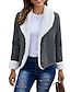 cheap Jackets-Women&#039;s Jacket Fall Winter Street Daily Going out Regular Coat Warm Breathable Regular Fit Casual Streetwear Jacket Long Sleeve Pocket Solid Color Black Gray Brown