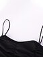 abordables Super Sale-Mujer Vestido negro Mini vestido Negro Color puro Sin Mangas Primavera Verano Frunce caliente hombro frío Fiesta 2022 S M L XL XXL 3XL