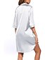 cheap Sleep &amp; Lounge-Women&#039;s Pajamas Nightgown Dress Black Dress Pjs Pure Color Fashion Simple Comfort Party Home Bed Satin V Wire Half Sleeve Summer Spring Black White