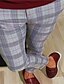 abordables Pants-Hombre Pantalones Chinos pantalones pantalones lápiz Pantalones jogger Bolsillos laterales Hasta el Tobillo Diario Ropa de calle Básico Rojo
