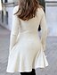 cheap Sweater &amp; Cardigan Dresses-Women&#039;s Elegant Turtleneck Lace Layered Sweater Dress