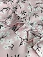 abordables T-shirts-Mujer Blusa Camisa Verde Trébol Rosa Naranja Volante Ajuste de encaje Graphic Floral Casual Diario Manga Larga Escote en Pico Básico Elegante Flor S / Estampado