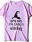 cheap T-Shirts-Women&#039;s Halloween Witch T shirt Graphic Graphic Prints Letter Print Round Neck Tops 100% Cotton Basic Halloween Basic Top White Black Purple
