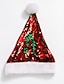 abordables Sombreros-Mujer Gorro / Slouchy Lentejuelas De Punto Navidad Fiesta Uso Diario Rojo Verde Color puro Sombrero / Básico / Otoño / Invierno