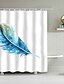 abordables Maison &amp; Jardin-1 pcs Imperméable accessoires de douche Salle de  Bain Polyester Bleu Vert Blanche