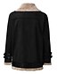 cheap Women&#039;s Clothing-Women&#039;s Jacket Oversized Zipper Classic Simple Shirt Collar Spring &amp;  Fall Regular Dark Red Black Grey
