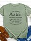 preiswerte T-Shirt-Wundertäter T-Shirt Frauen Wegmacher Wundertäter Versprechen Hüter Hemden Christian Shirt Kurzarm Grafik T-Shirts Tops grün