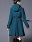cheap Women&#039;s Coats &amp; Jackets-Women&#039;s Coat Cloak / Capes Winter Coat Long Overcoat Windproof Warm Pea Coat with Pockets Fall Trench Coat Casual Jacket Long Sleeve Green Black Dark Gray