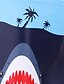 preiswerte Badebekleidung für Jungen-Kinder Jungen Bademode Badeanzug Bademode Bedruckt Hai Tier Blau Aktiv Outdoor Strand Badeanzüge 2-9 Jahre / Frühling / Sommer