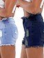 economico Shorts-Pantaloni caldi Denim Blu chiaro Rosa Giallo Di tendenza S M L XL XXL