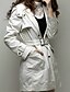 cheap Coats &amp; Trench Coats-Women&#039;s Down WorkWear Fall Winter Long Coat Elegant &amp; Luxurious Jacket Long Sleeve Solid Color Pocket ArmyGreen White / Removable Lining / Lined / Slim