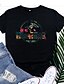 baratos T-shirts-a maternidade feminina é uma caminhada no parque camiseta vintage jurássico dinossauro mamãe flores gráfico camisetas top verde xl