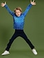 billige Hættetrøjer og sweatshirts til drenge-Børn Drenge Hattetrøje Langærmet 3D-udskrivning 3D Print Hvid Grøn Lilla Børn Toppe Efterår Forår Aktiv Daglig 3-12 år
