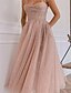 cheap Casual Dresses-Women&#039;s Midi Dress Swing Dress Pink Sleeveless Mesh Solid Color Spaghetti Strap Spring Summer Party Elegant Romantic 2022 S M L XL