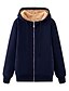 cheap Coats &amp; Trench Coats-Women&#039;s Coat Fall Winter Daily Regular Coat Warm Regular Fit Casual Jacket Long Sleeve Pocket Solid Color Black Navy Blue