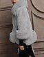 cheap Girls&#039; Jackets &amp; Coats-Kids Girls&#039; Long Sleeve Jacket &amp; Coat White Black Pink Fur Trim Solid Colored Basic Winter 1-12 Years / Faux Fur / Fashion / Keep Warm